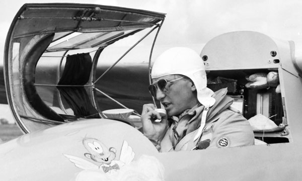 Civil segelflygare med radio