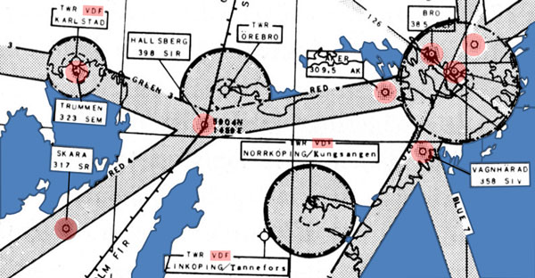 Luftleder och NDB-fyrar 1955