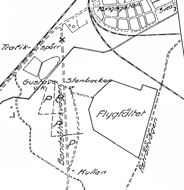 Karta f�r flygdagen 1939