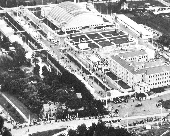 Flygfoto utst�llning 1947